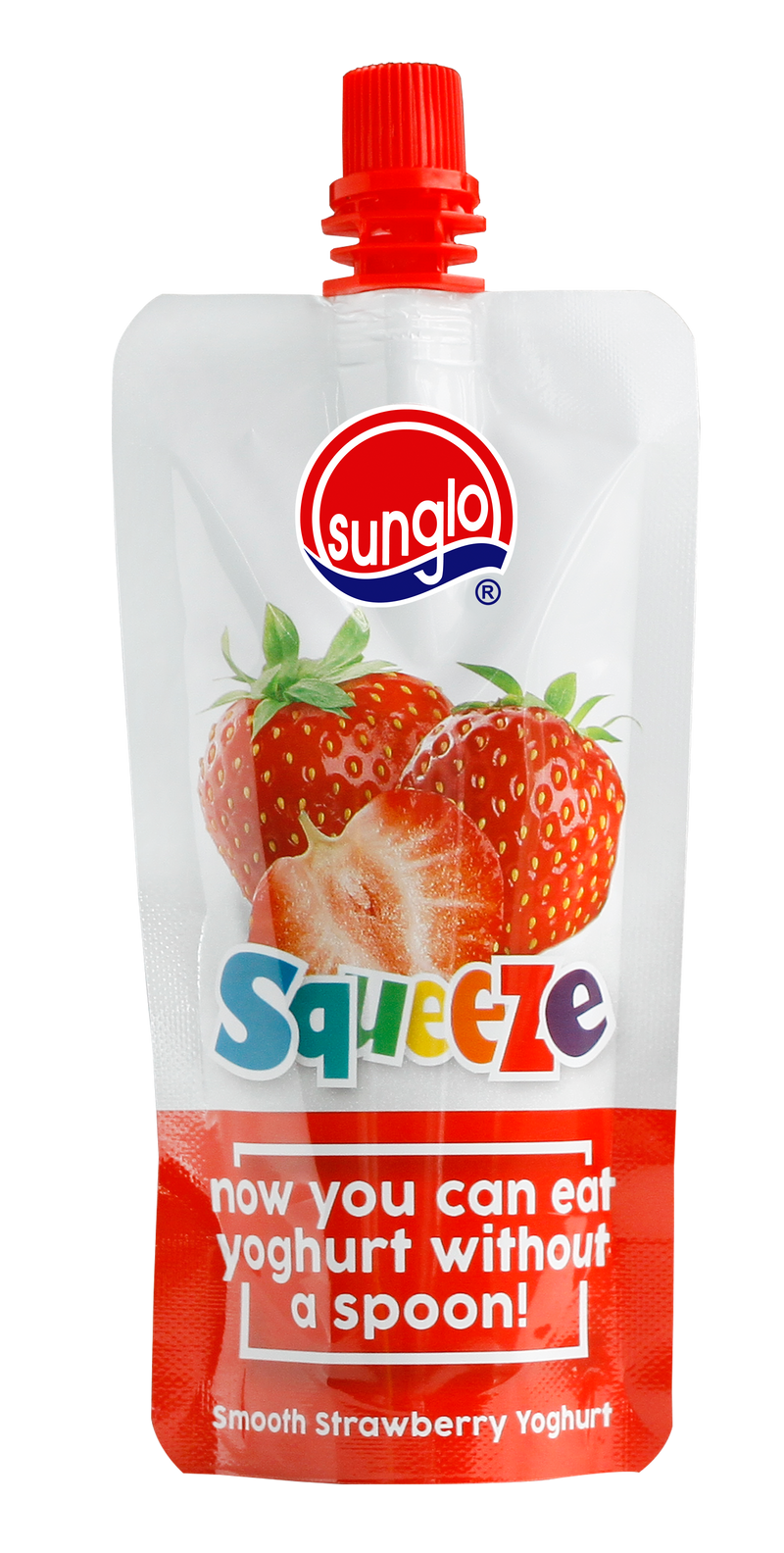 SUNGLO 120G SQUEEZE SMOOTH STRAWBERRY YOGHURT