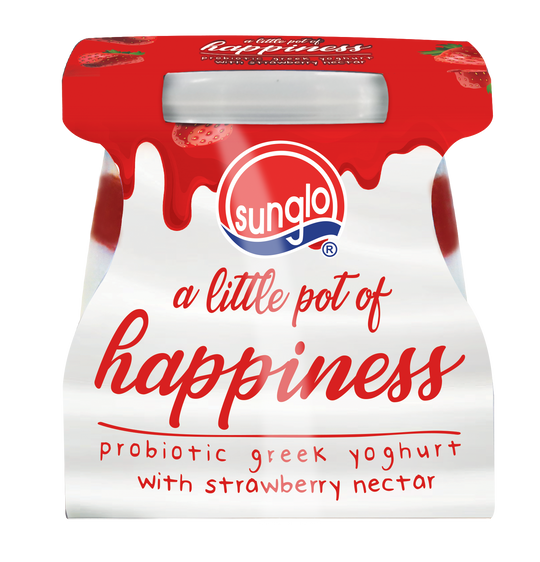Sunglo Probiotic Greek Yoghurt with Strawberry Nectar